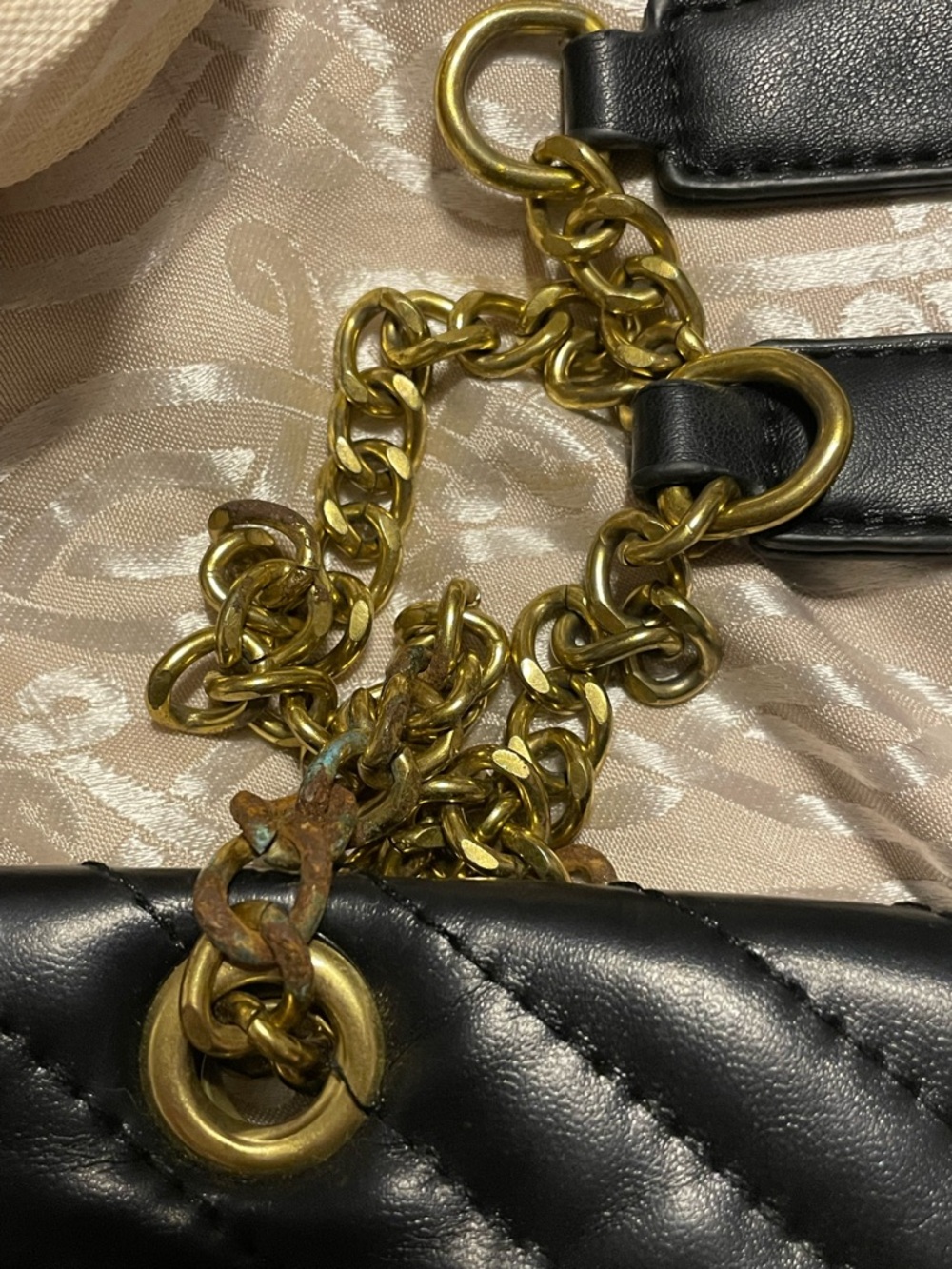 Authentic YSL Large Quilted Leather Envelope Chevron Chain Shoulder Bag 💎 - Picture 6 of 16